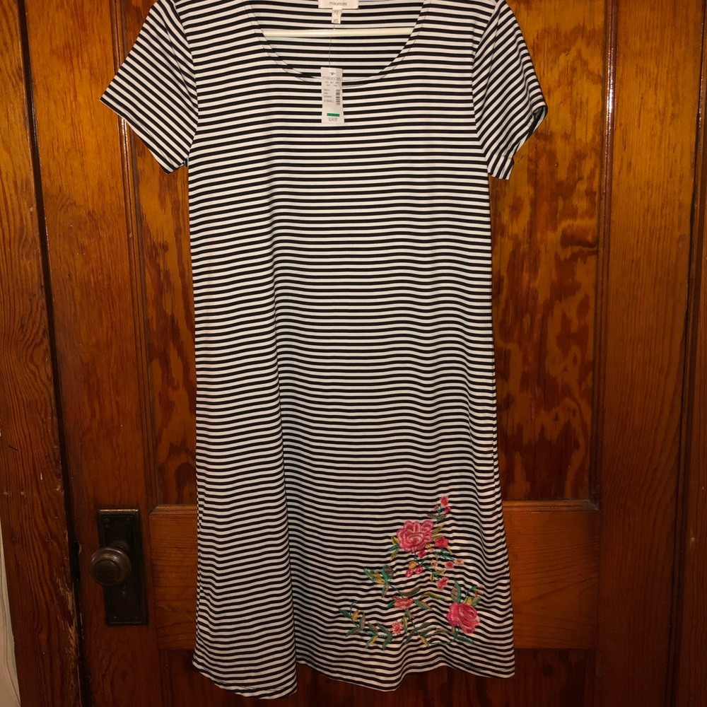B&W striped dress